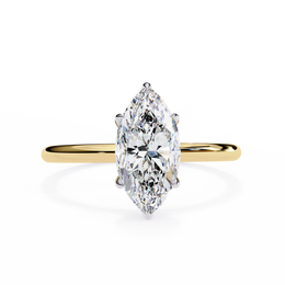 1 Carat Marquise Cut Lab Diamond Engagement Ring