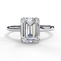 2.50 Carat Emerald Cut Solitaire Engagement Ring
