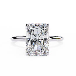 1 Carat Radiant Cut Lab Diamond Engagement Ring
